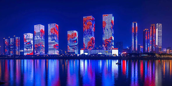 景观亮化与璀璨网络 技术融合赋能城市夜经济新生态